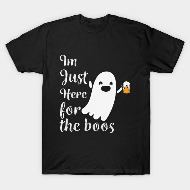 I'm Just Here For The Boo's Human  | Trick or treat | Halloween gift | Spooky season gifts | Halloween Decor gifts | Funny Halloween Trick or treat | Horror Ghost Funny gift T-Shirt by johnii1422